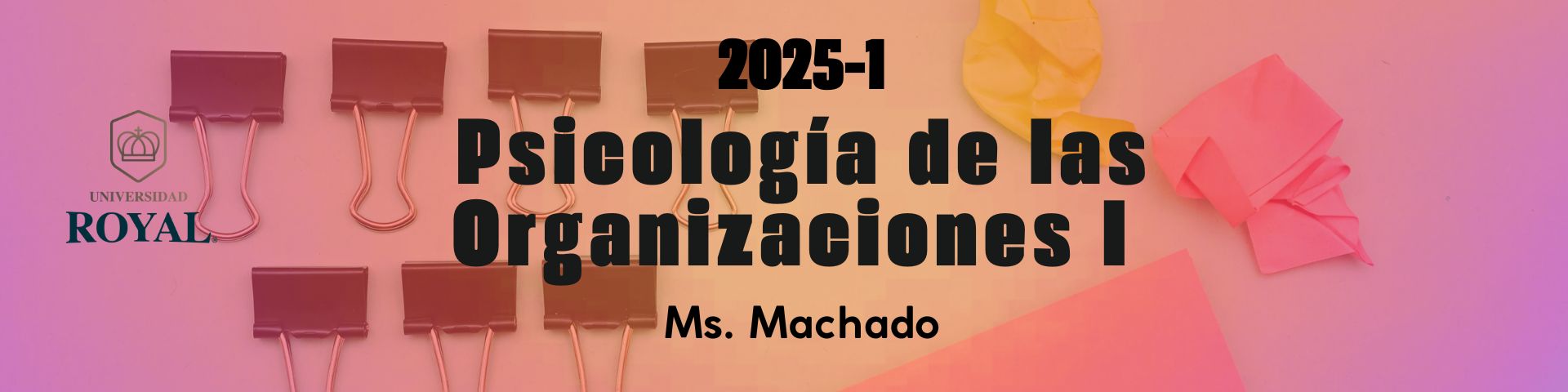 PSICOLOGÍA DE LAS ORGANIZACIONES I - AD